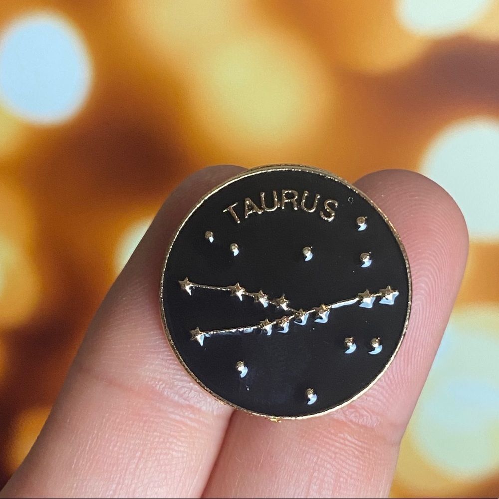 Taurus Zodiac Enamel Pin/ Brooch Lapel